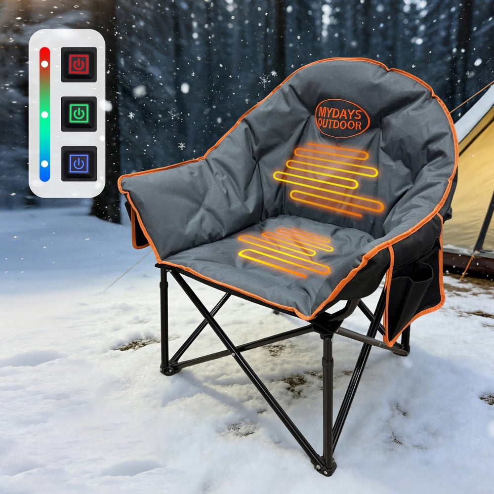 Oversized Heated Camping Chair - Mydays