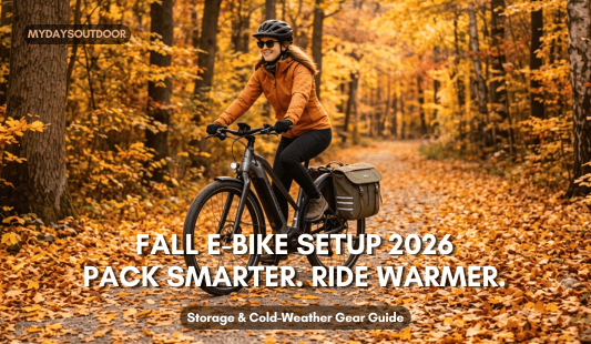 Fall E-Bike Accessories Guide 2026: Storage, Bike Pogies & Cold-Weather Riding Tips - Mydays
