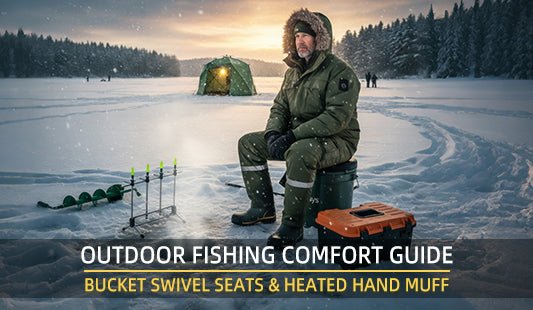 Outdoor Fishing Comfort Guide: Bucket Swivel Seats & Heated Hand Muffs | MyDAYS - Mydays