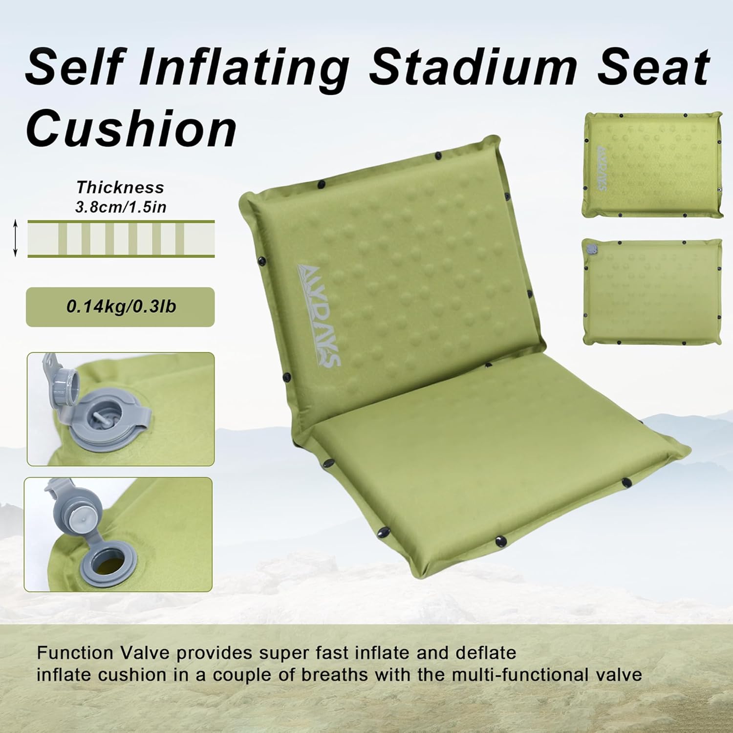 2 Pieces Inflatable Seat Cushion - Mydays