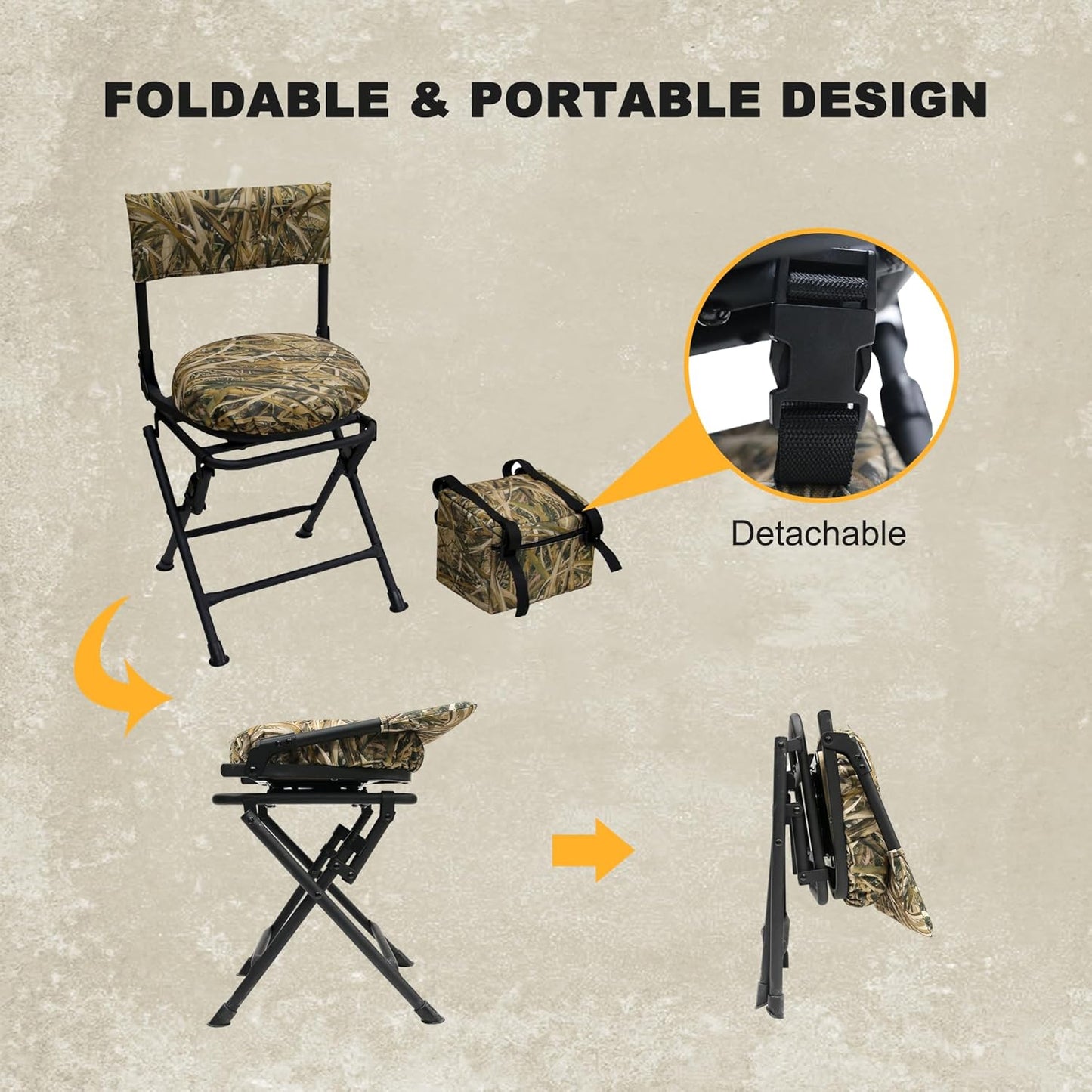 360° Rotating Hunting Chair - Mydays