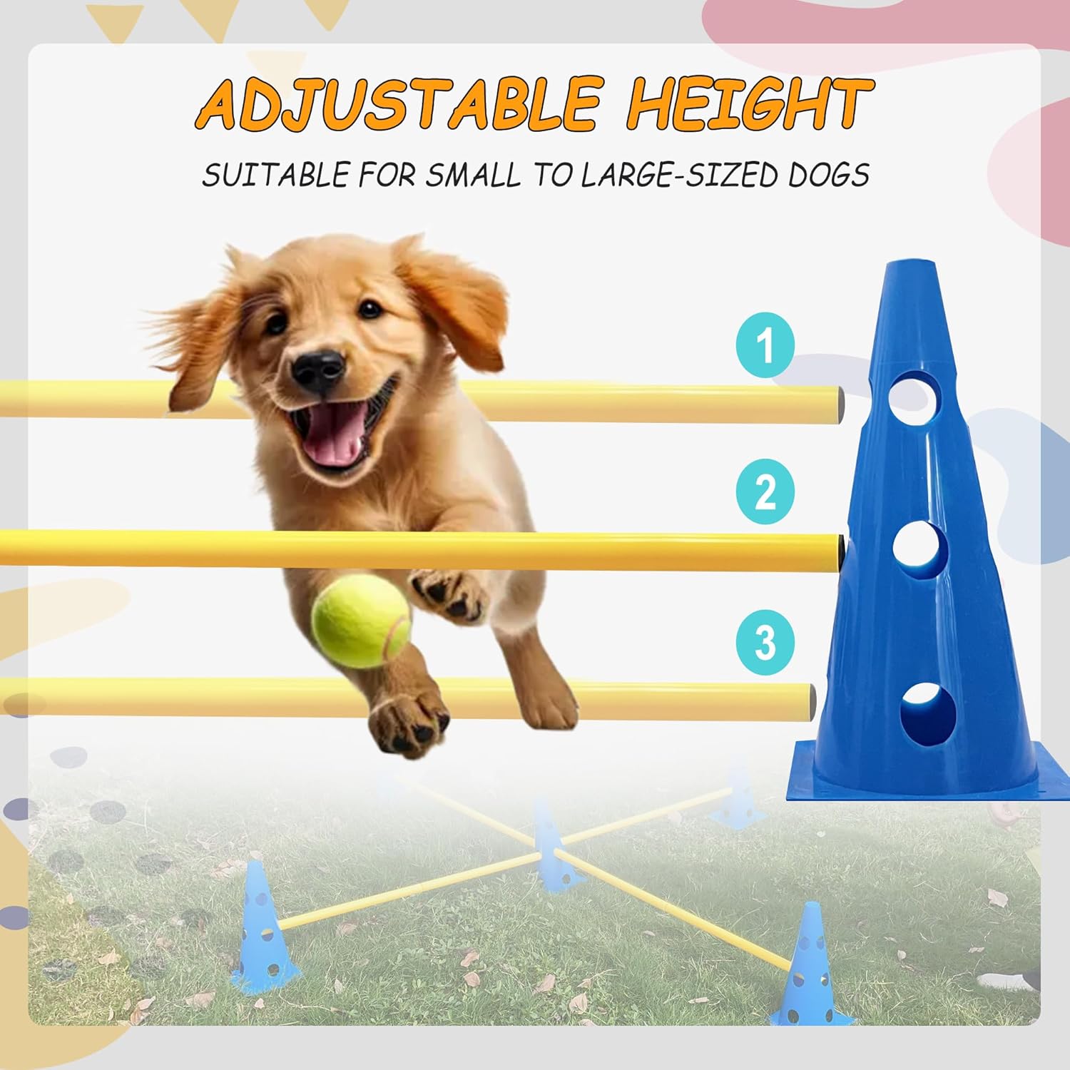 Adjustable Dog Agility Set - Mydays