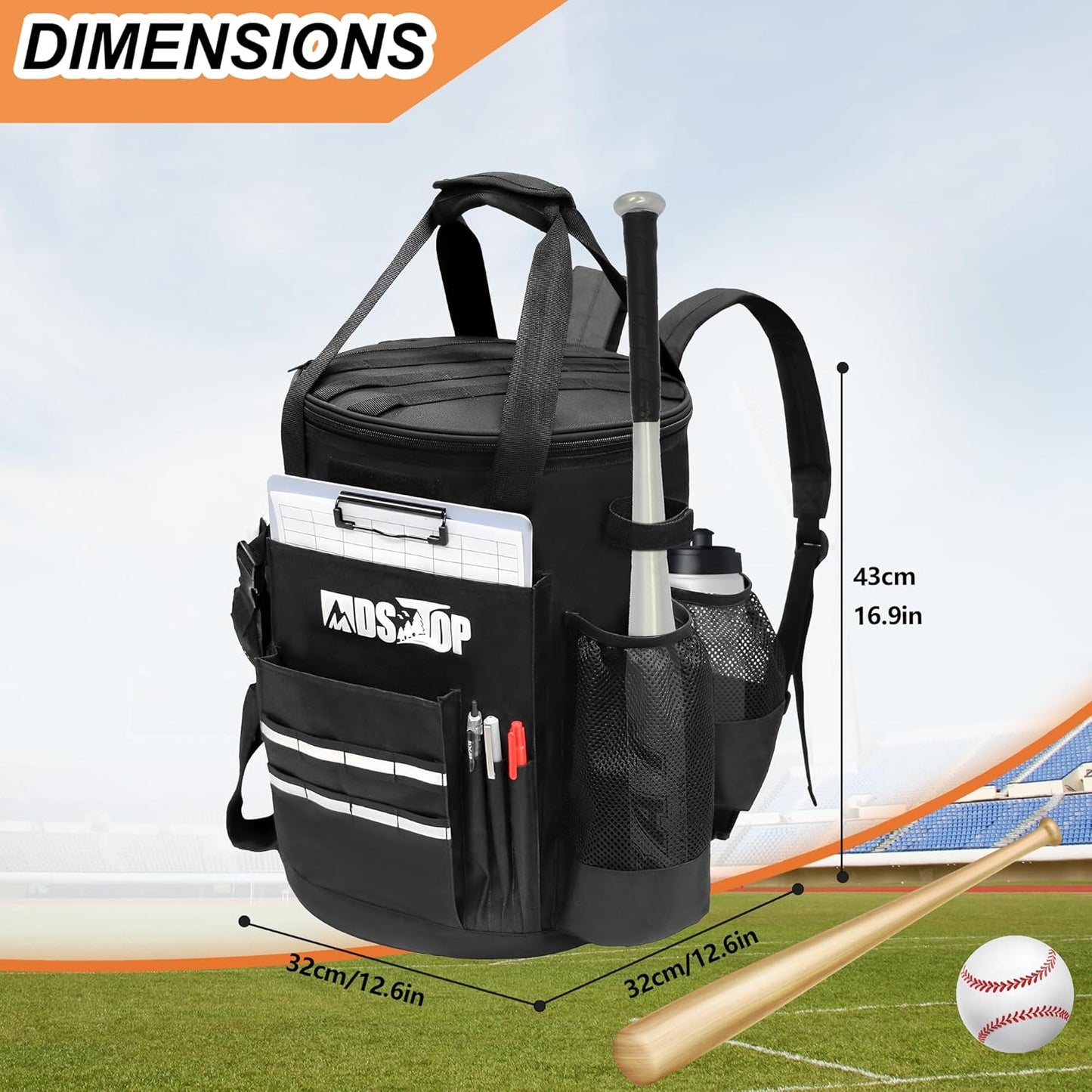 Baseball Coach Accessories Storage Pouch - Mydays