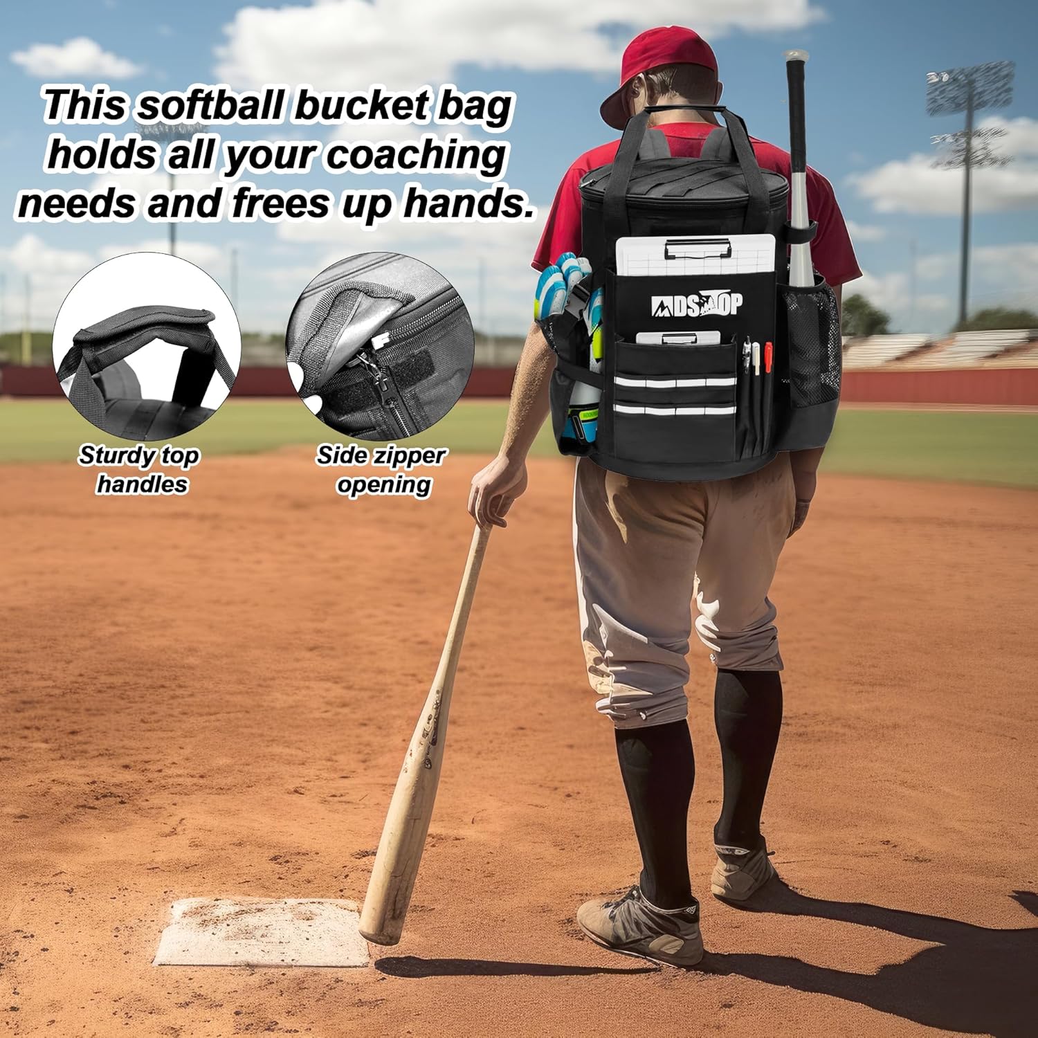 Baseball Coach Accessories Storage Pouch - Mydays