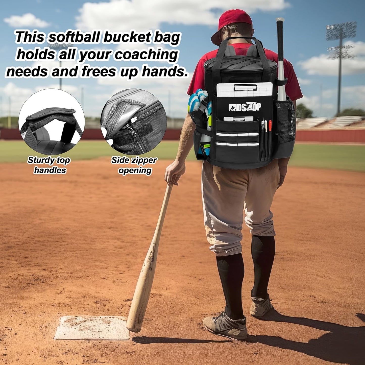 Baseball Coach Accessories Storage Pouch - Mydays