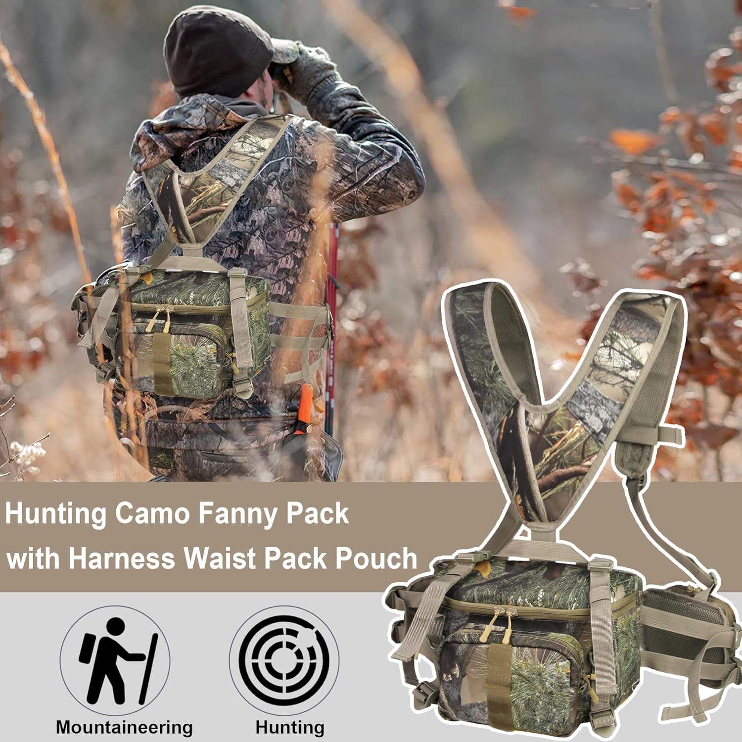 Camo Hunting Fanny Waist Pack - Mydays