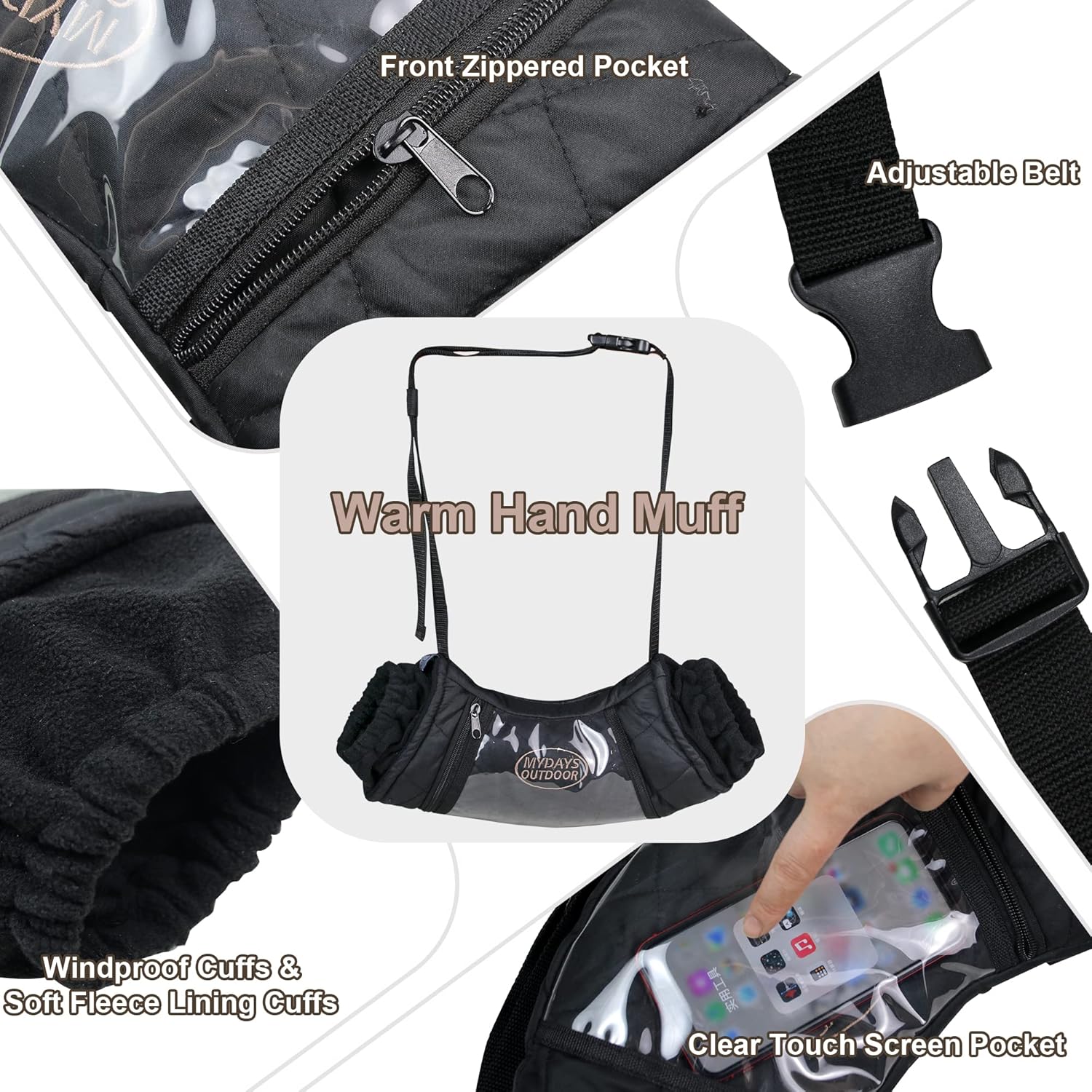 Football Sideline Hand Warmer Muff Accessory - Mydays