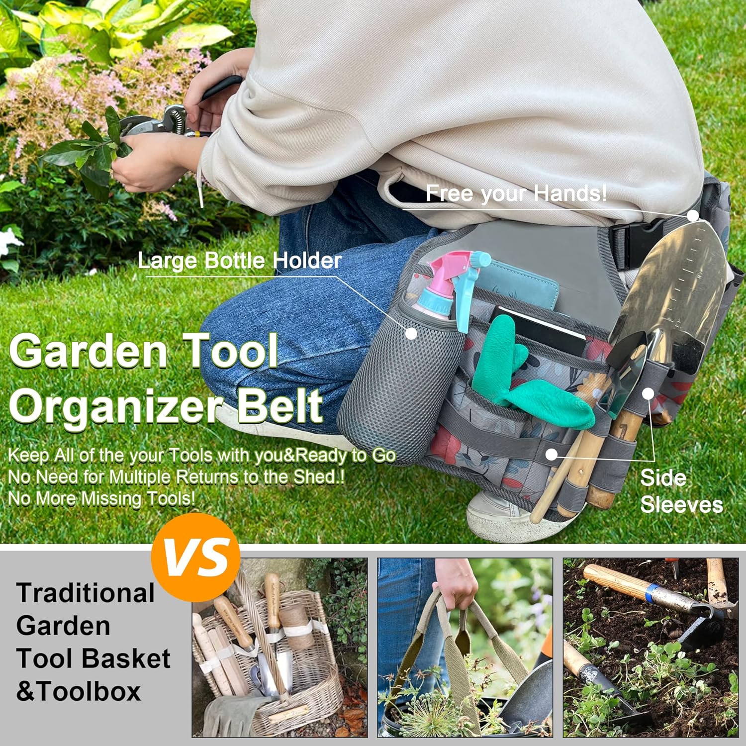 Garden Tool Organizer Belt - Mydays