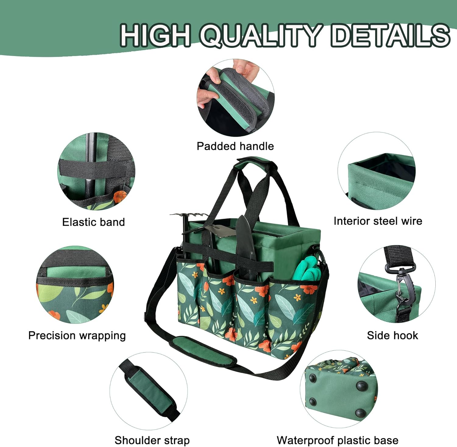 Hard Bottom Garden Tool Tote Bag - Mydays