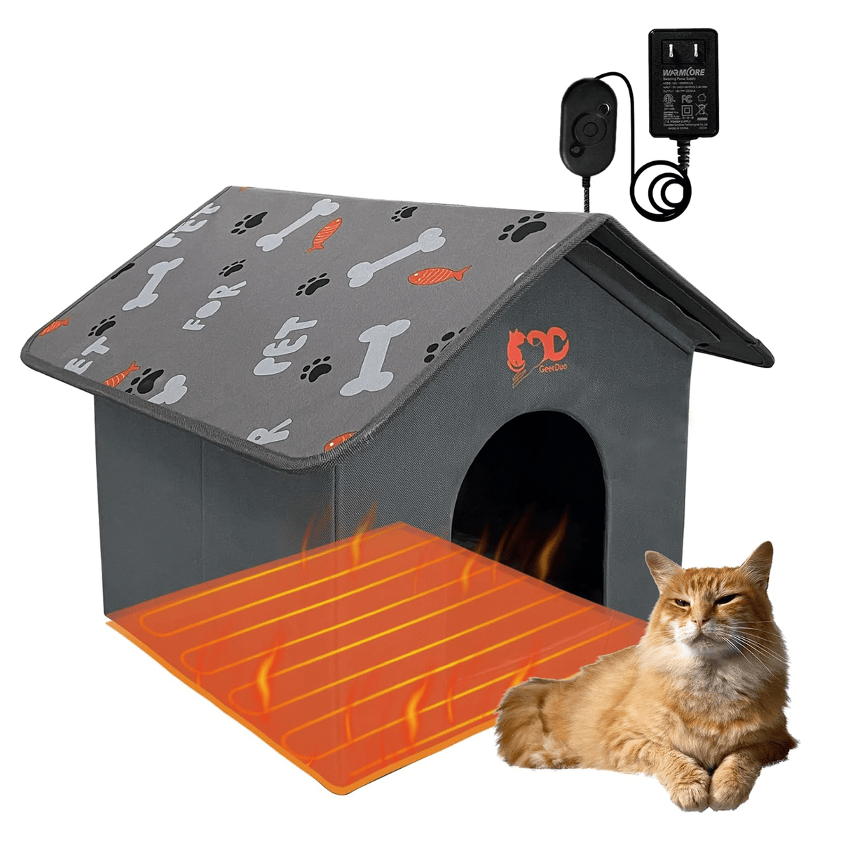 Heated Pet House for Cats & Small Dogs - Mydays