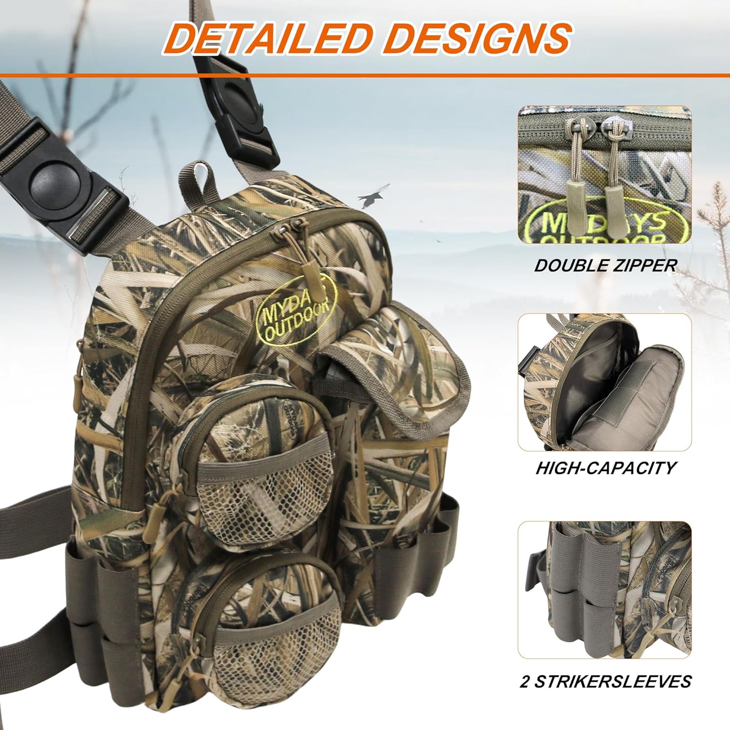 Patrick Rig Pack Mydays Hunting Chest Rig Pack | Modular Tactical Gear Carrier