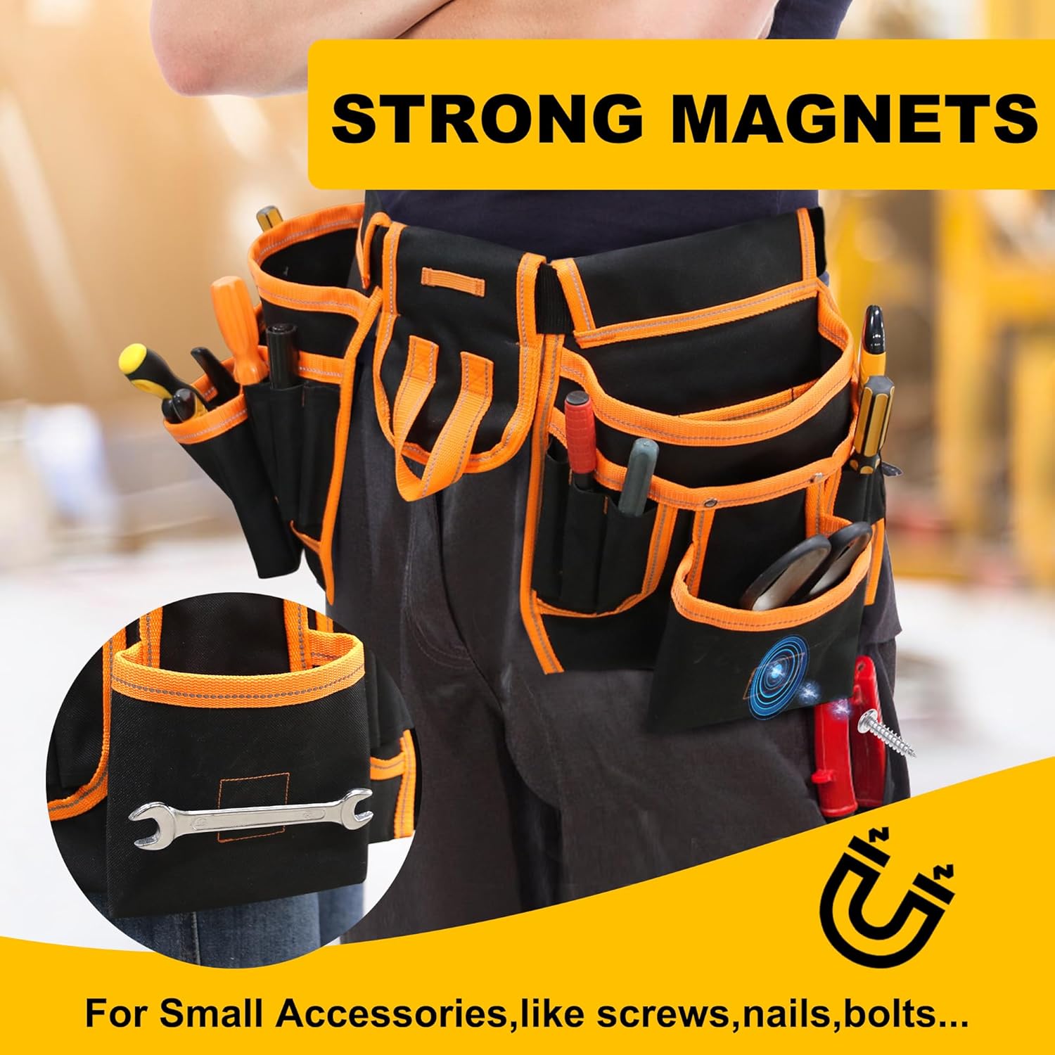 Magnetic Tool Pouch Belt - Mydays