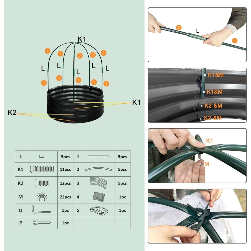 Metal Raised Garden Bed - Mydays