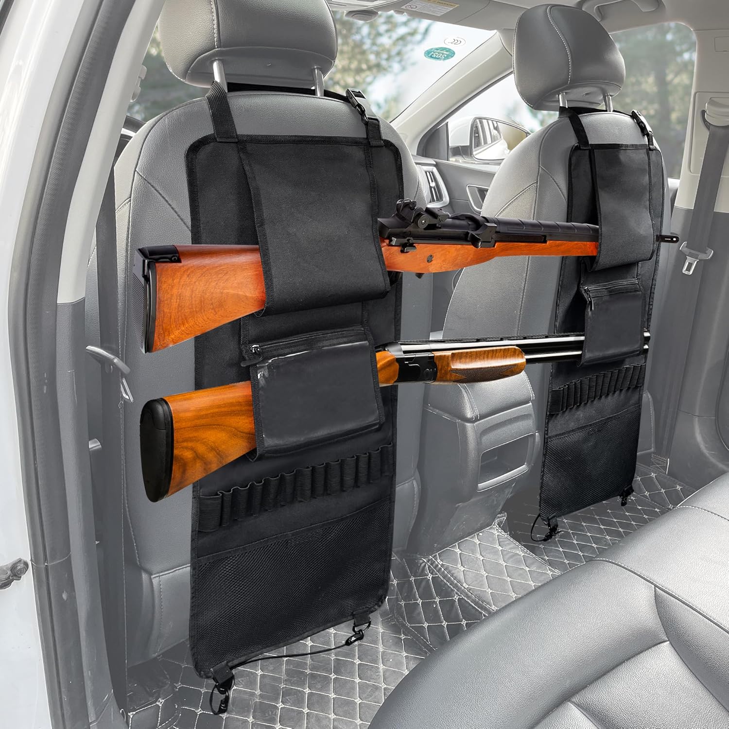 Police Car Cabin Rifle Rack Mydays Molle Tactical Car Gun Rack | Seat Back Rifle Holder