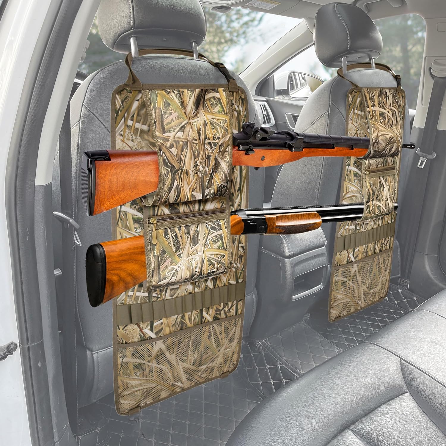 Police Car Cabin Rifle Rack Mydays Molle Tactical Car Gun Rack | Seat Back Rifle Holder