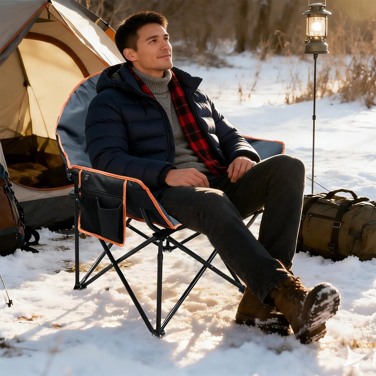 Oversized Heated Camping Chair - Mydays