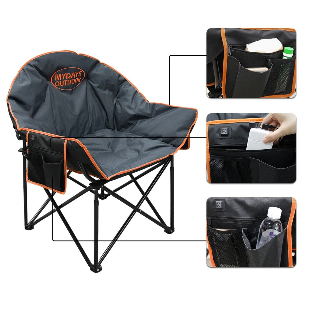 Oversized Heated Camping Chair - Mydays