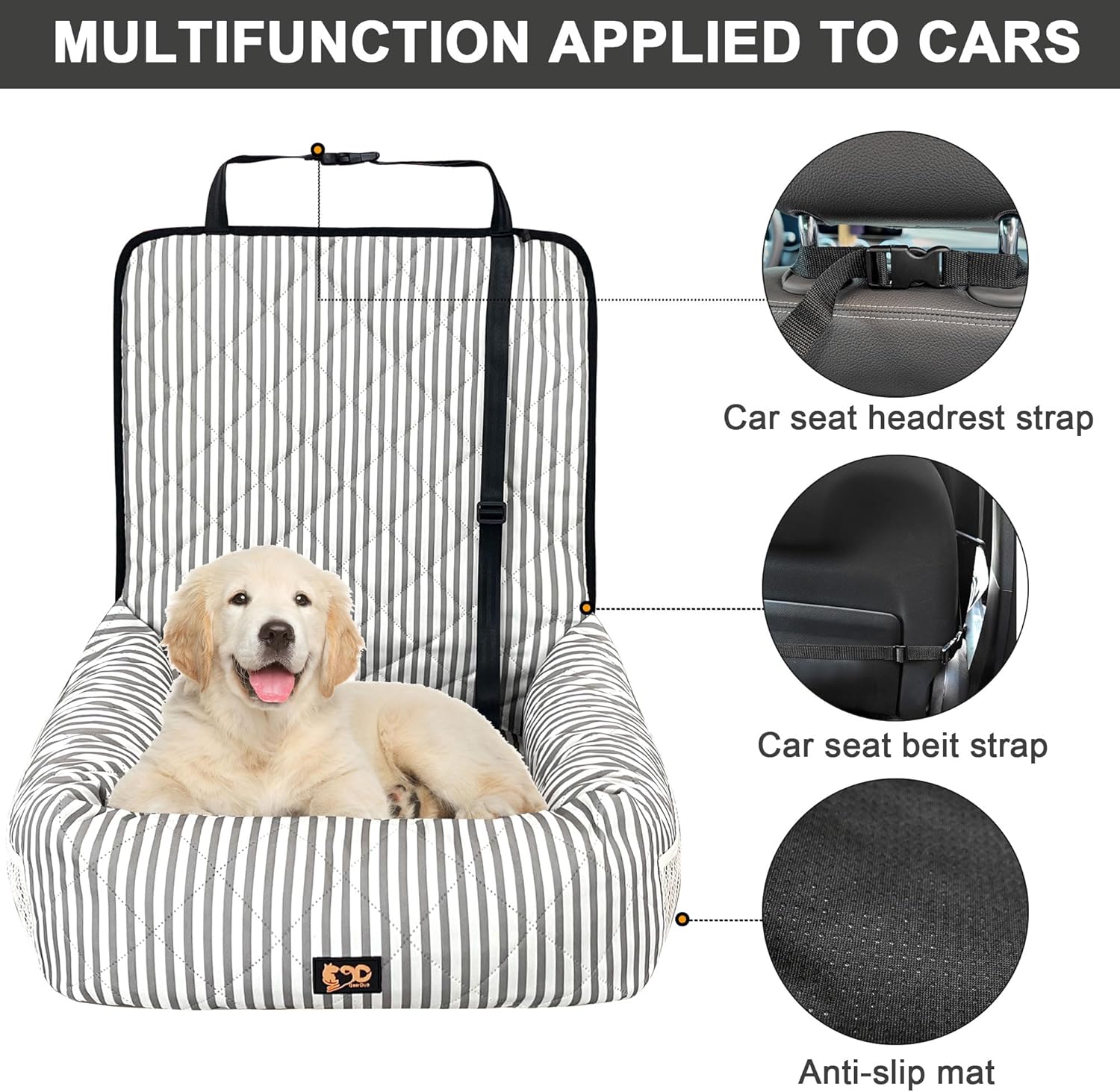 Portable Dog Car Seat - Mydays