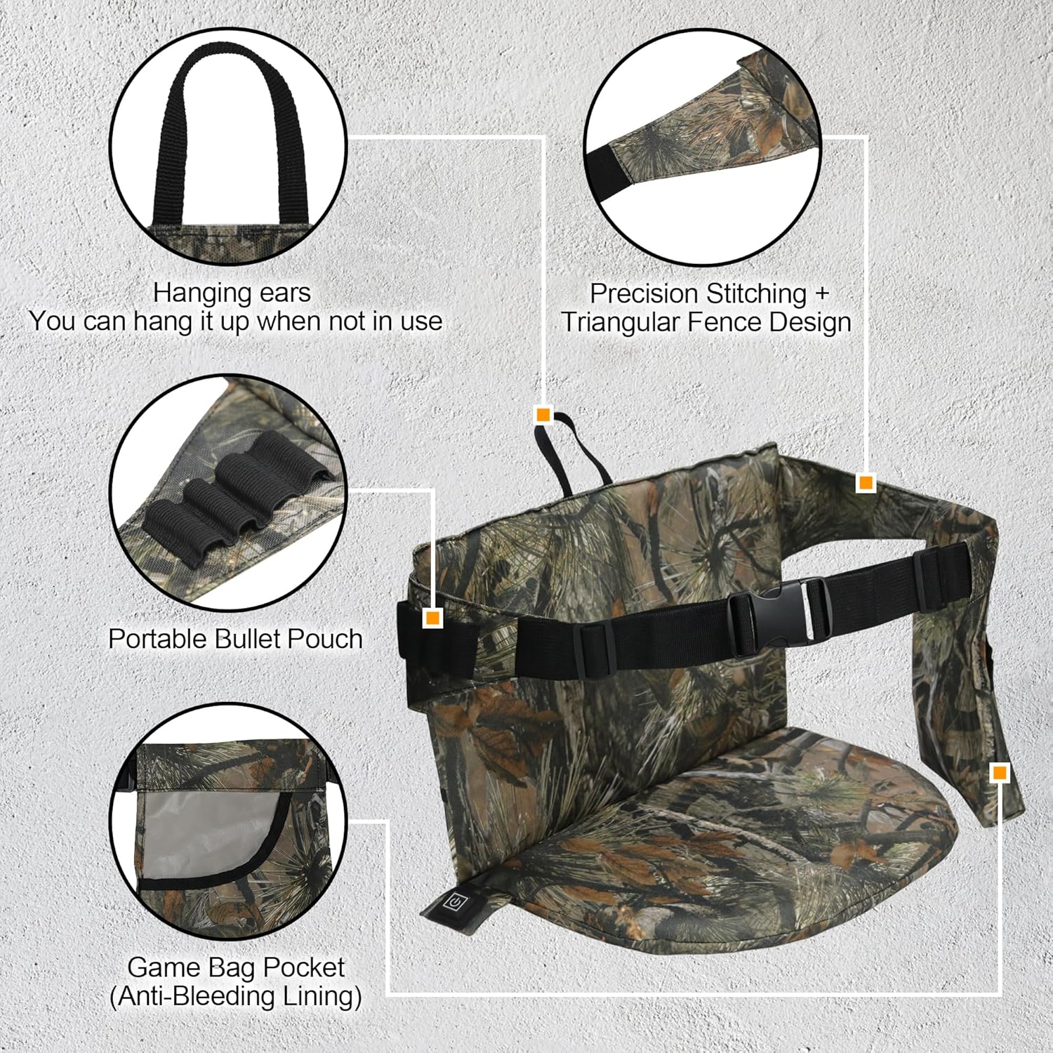 Portable Heated Hunting Seat Cushion - Mydays