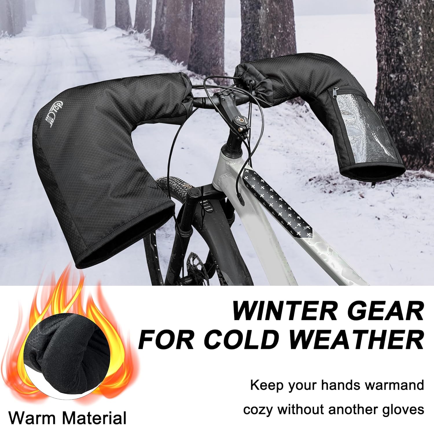 Rainproof Bike Handlebar Mittens - Mydays
