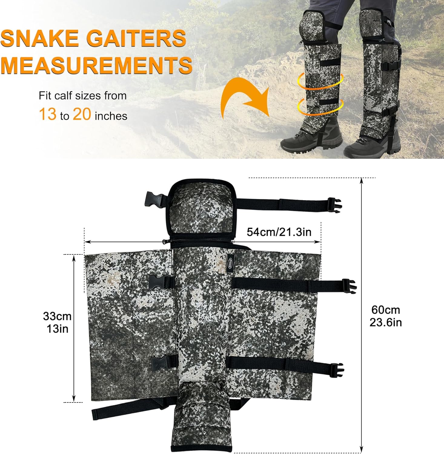 Snake Gaiters Leg Guards - Camo - Mydays