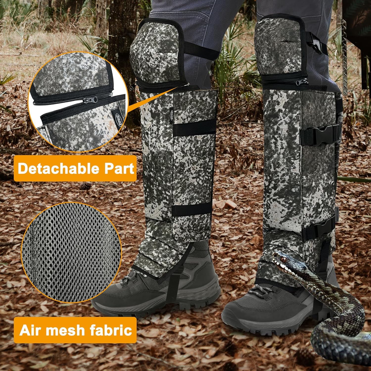 Snake Gaiters Leg Guards - Camo - Mydays