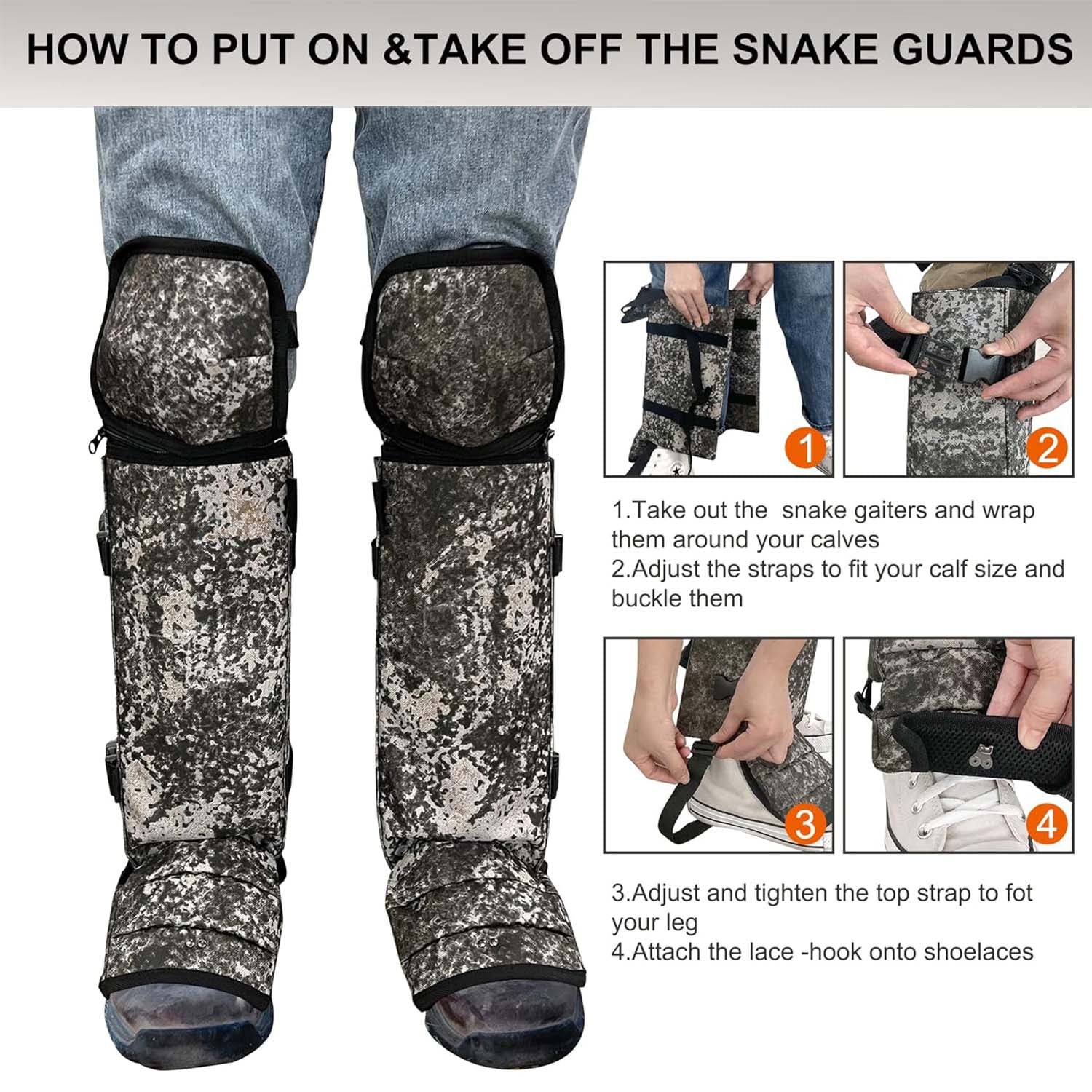 Snake Gaiters Leg Guards - Camo - Mydays