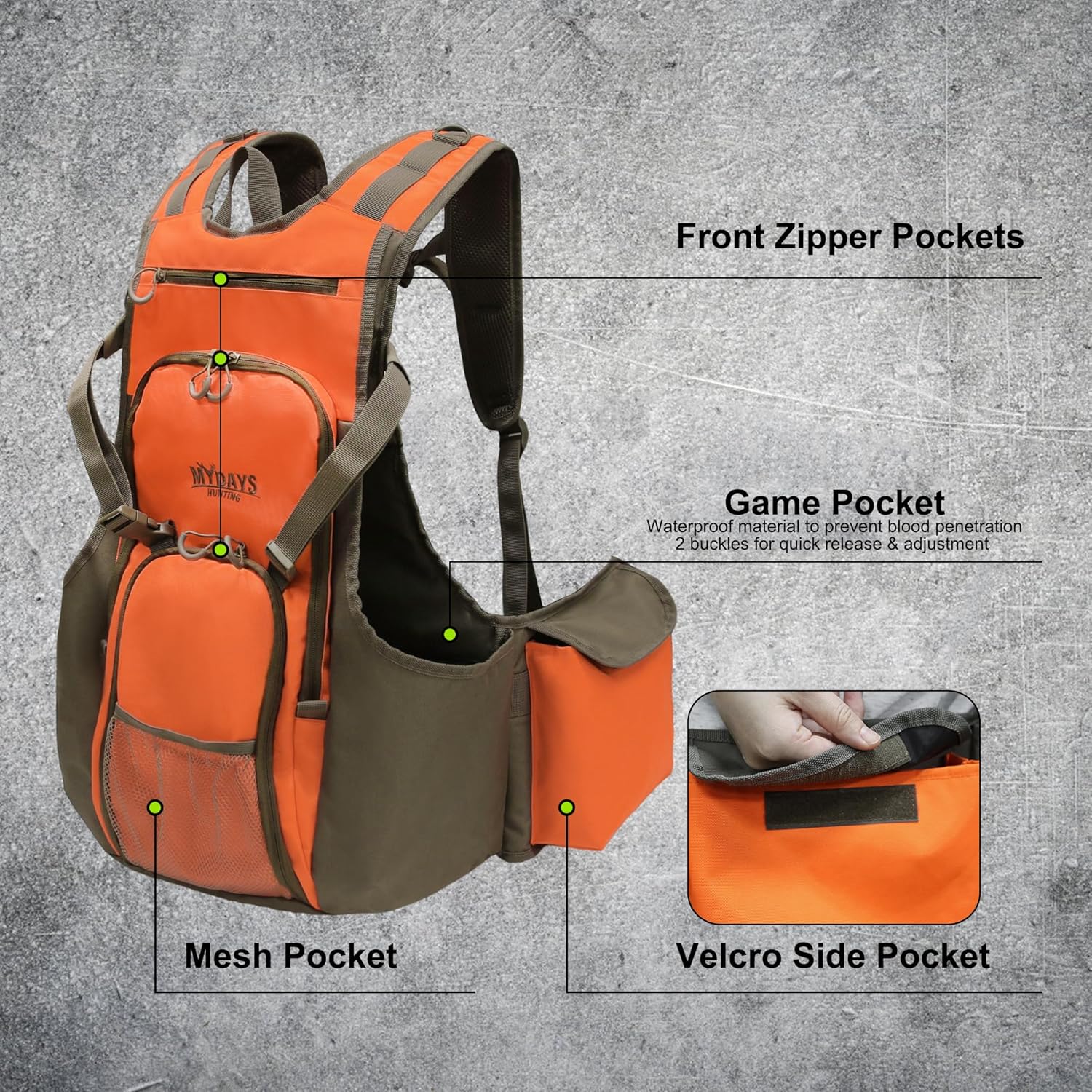 Upland Bird Vest Backpack - Mydays