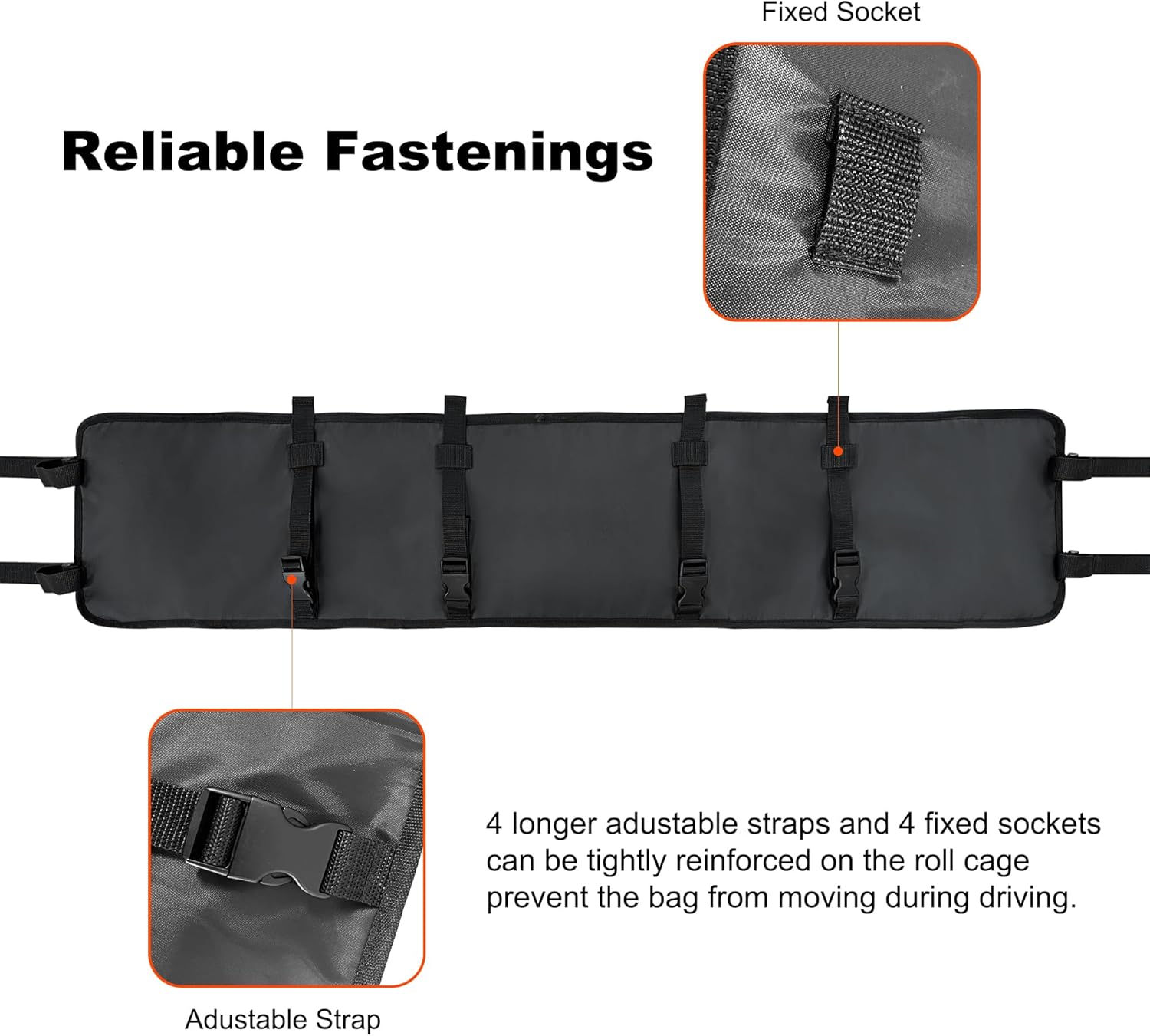 UTV Roll Cage Organizer Case Storage Gear Bags - Mydays