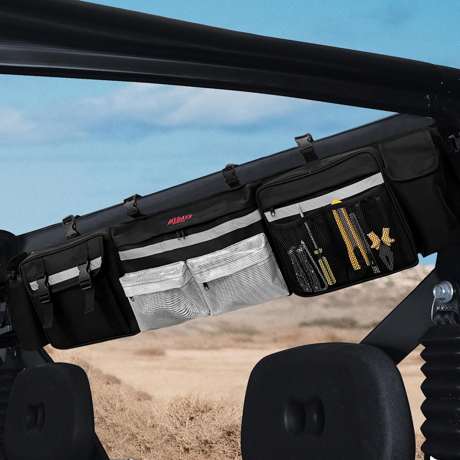 UTV Roll Cage Organizer Case Storage Gear Bags - Mydays