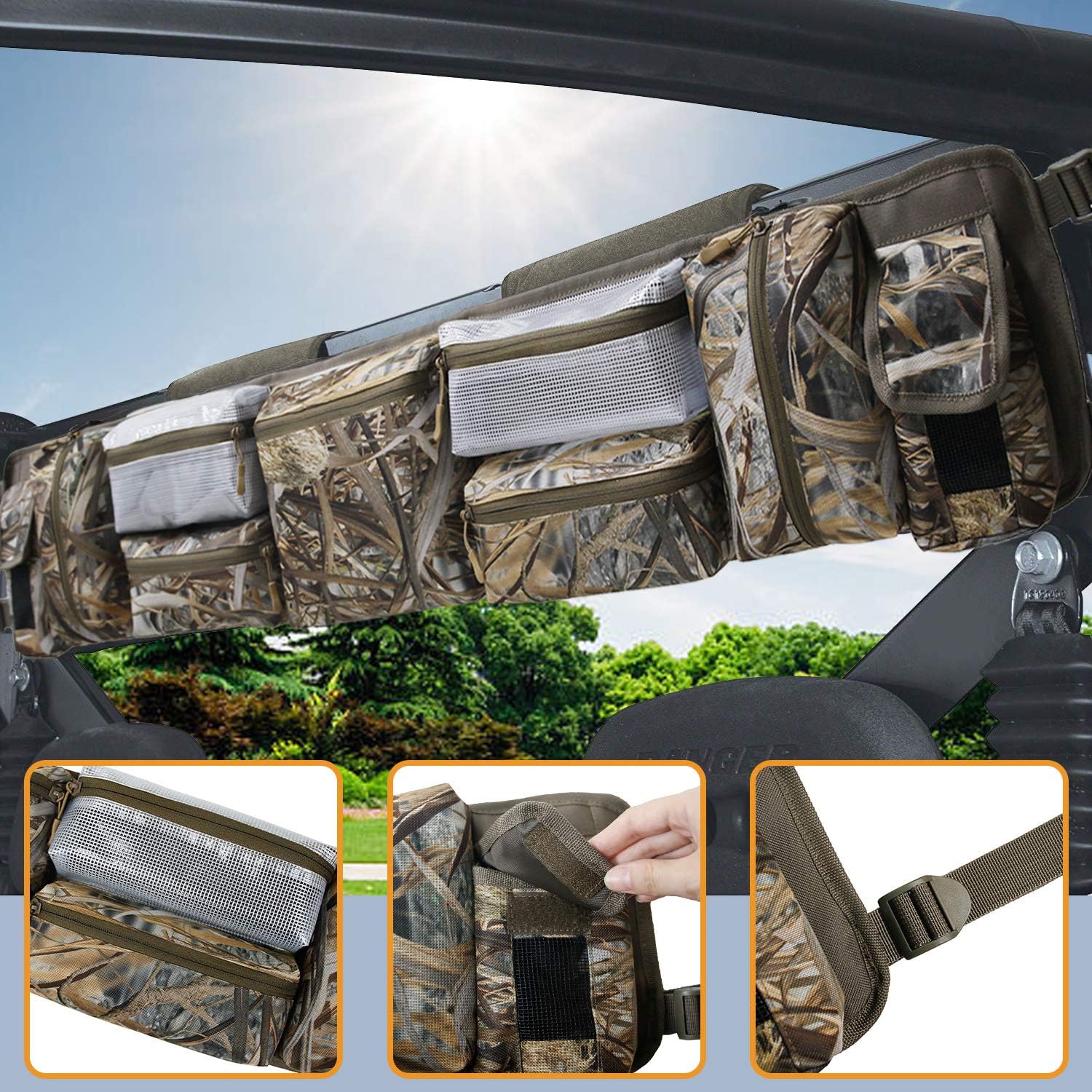 UTV Roll Cage Organizer Case Storage Gear Bags - Mydays