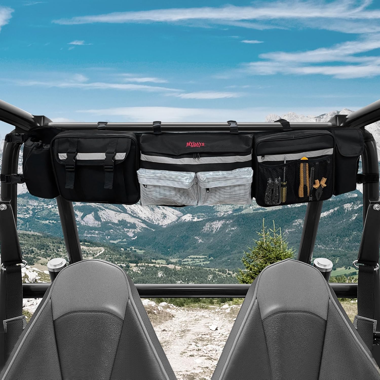 UTV Roll Cage Organizer Case Storage Gear Bags - Mydays