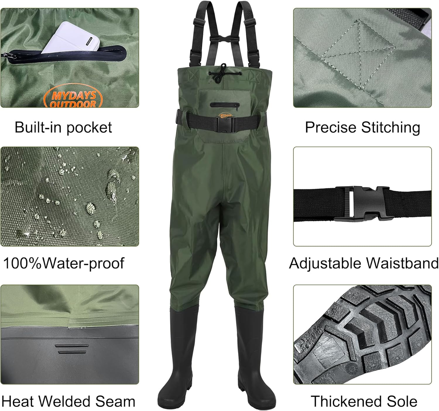 Waterproof Fishing Waders - Mydays