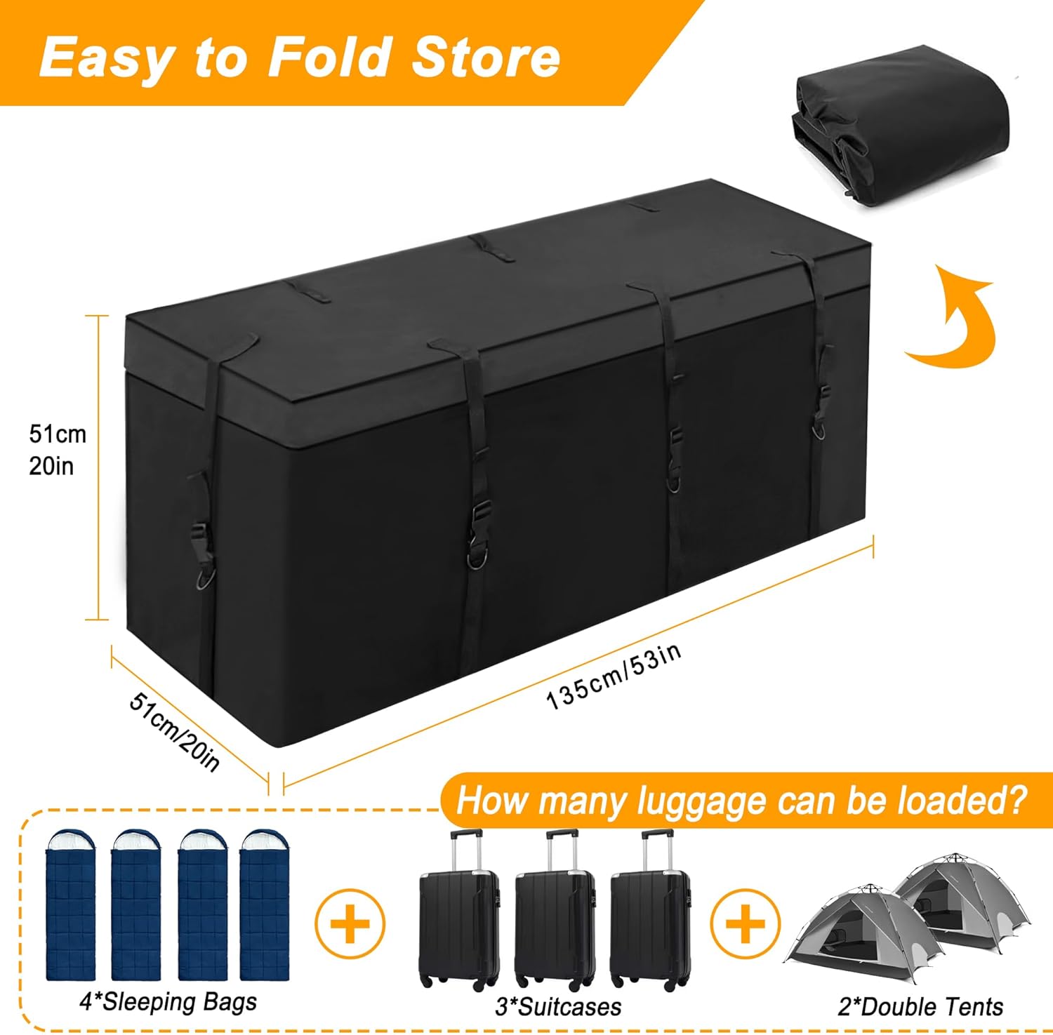 Waterproof Hitch Cargo Carrier Bag - Mydays